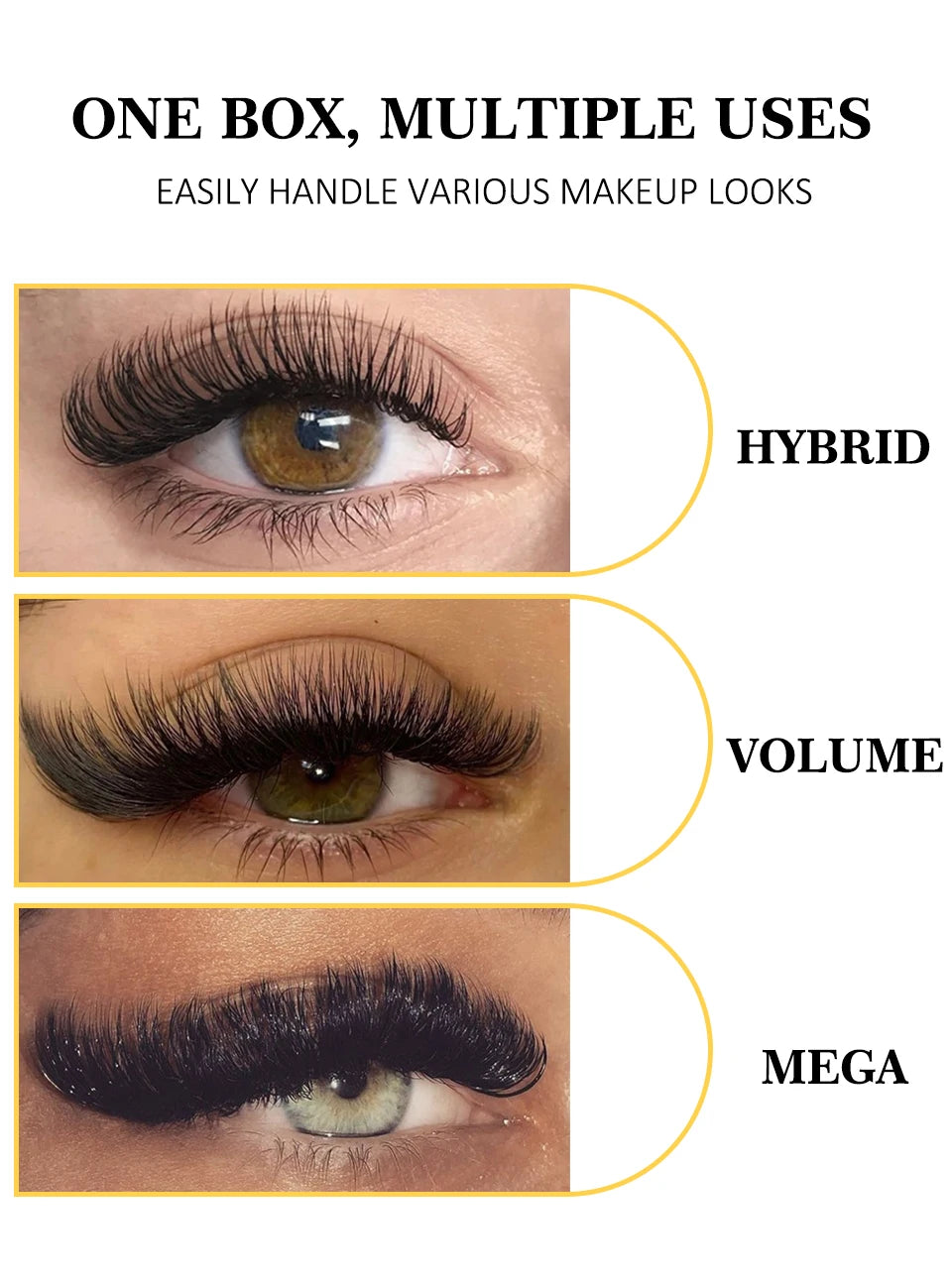 Lashprofessor Individual Eyelash Extension Long Length Classic Lashes Extensions Trays Wholesale Matte Black Soft Mink Faux Lash