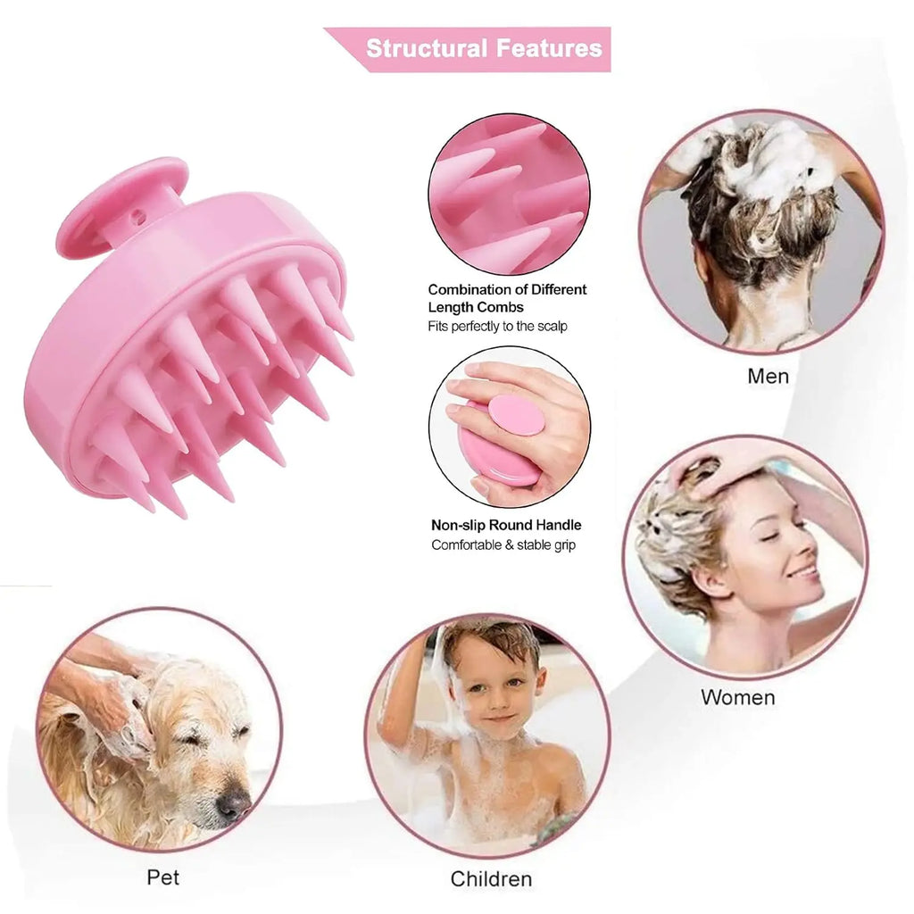 11pcs Hair Brush Set for Women and Men, Edge & Back Brushing, Curly Hair Brush Set with Spray Bottle Flower hair clip