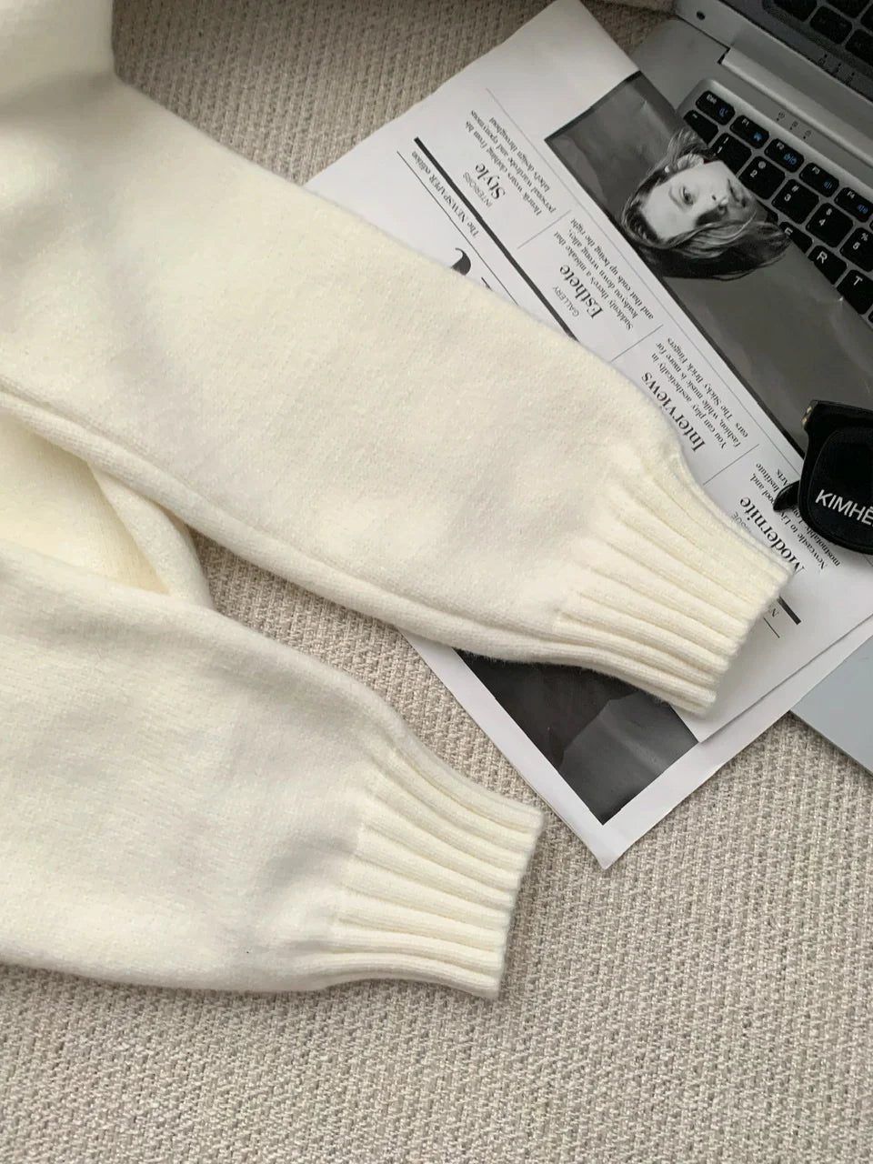 Winter Women Old Money Shoujo Girl Long Sleeve Full Zip Cardigan Sweater Cuddly Hoodies Knitwear 2000s Aesthetic Korean Fashion