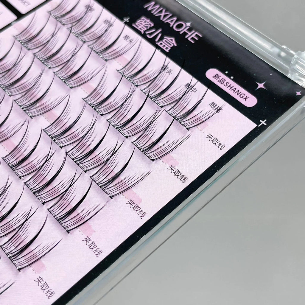 Korean Wispy Lash Extension Segmentation Natural Lash Extension for Daily Life Or Kpop Girls Cosplay Makeup