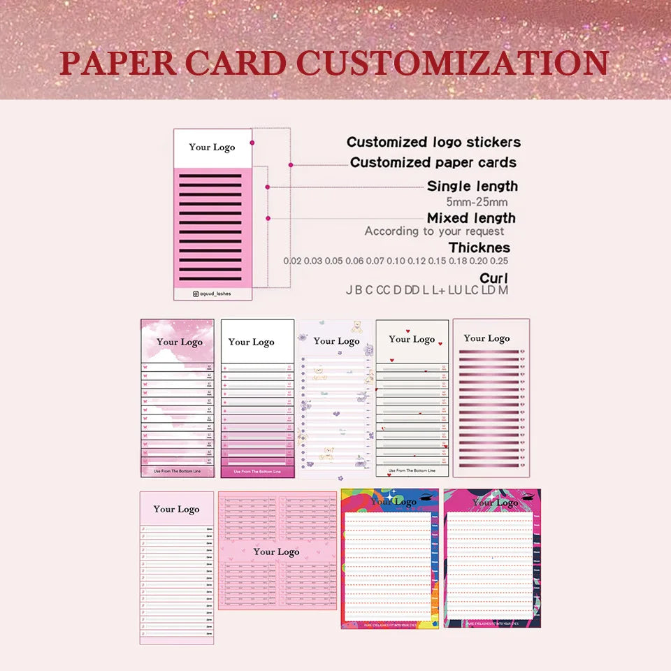 NEW U-Shaped 3D 4D 5D Eyelash Extension Faux Mink Premade Fans Lashes Easy to Apply 3D Volume Hand Woven U Shape W Style Eyelash