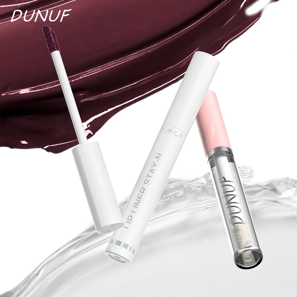 2pcs Long Lasting Peel Off Lip Liner Set With Moisturizing Non Stick Lip Oil Waterproof Stay Nourishing Liquid Care