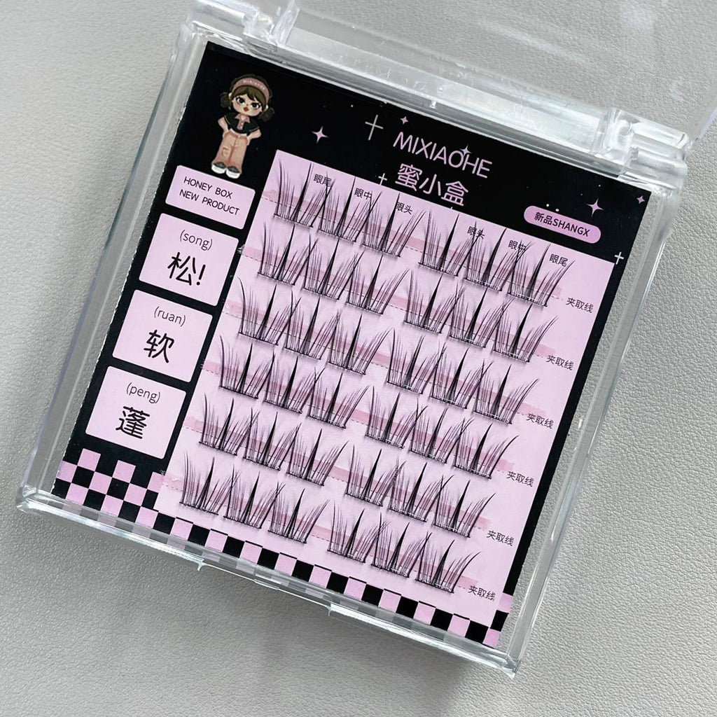 Korean Wispy Lash Extension Segmentation Natural Lash Extension for Daily Life Or Kpop Girls Cosplay Makeup