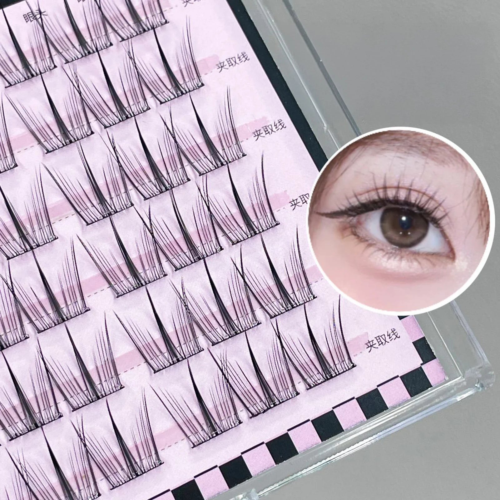 Korean Wispy Lash Extension Segmentation Natural Lash Extension for Daily Life Or Kpop Girls Cosplay Makeup