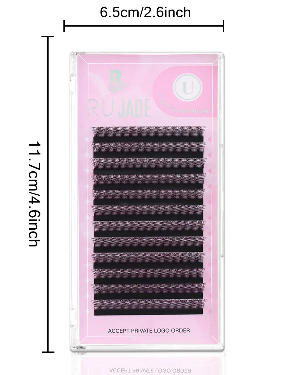 NEW U-Shaped 3D 4D 5D Eyelash Extension Faux Mink Premade Fans Lashes Easy to Apply 3D Volume Hand Woven U Shape W Style Eyelash