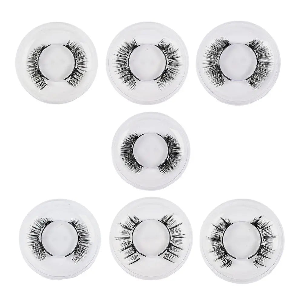 Magnetic Eyelashes Handmade 3D Natural Magnetic False Eyelashes Reusable Magnetic Eyelashes Tweezers Set For Women