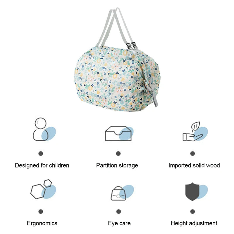 1pc Foldable Shopping Bags Foldable Storage Bag With Handle Portable Travel Camouflage Handbags Large Capacity Nylon Bag
