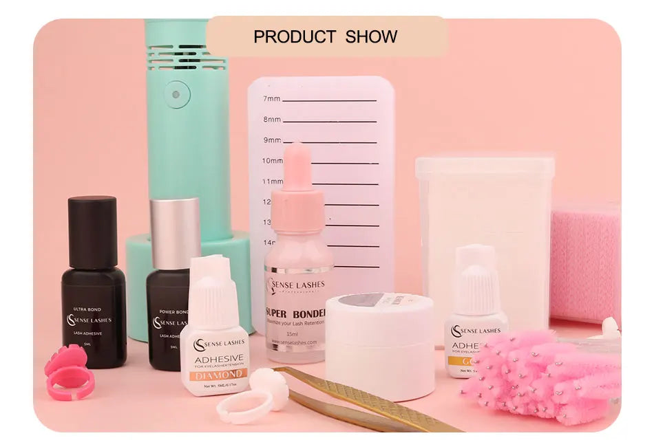 SENSE LASHES 10pcs Premium Adhesive Make Lashes Dried After Eyelash Extensions Glue Suitable for All Eyelash Extension
