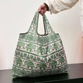 Tote Bag Large Capacity Tote Bag, Reusable, Portable, Eco-Friendly, Lightweight Shopping Bag with Printed Pattern, Foldable Outdoor Handbag for Camping and Travel