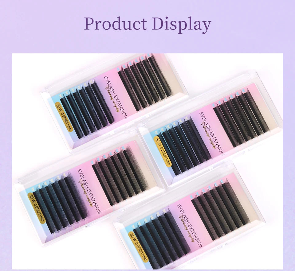NEW U-Shaped 3D 4D 5D Eyelash Extension Faux Mink Premade Fans Lashes Easy to Apply 3D Volume Hand Woven U Shape W Style Eyelash
