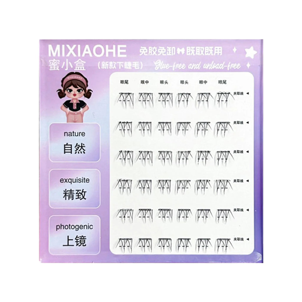 Korean Wispy Lash Extension Segmentation Natural Lash Extension for Daily Life Or Kpop Girls Cosplay Makeup