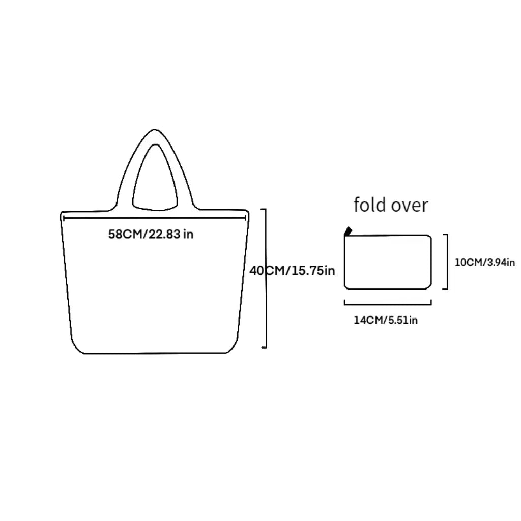 Tote Bag Large Capacity Tote Bag, Reusable, Portable, Eco-Friendly, Lightweight Shopping Bag with Printed Pattern, Foldable Outdoor Handbag for Camping and Travel
