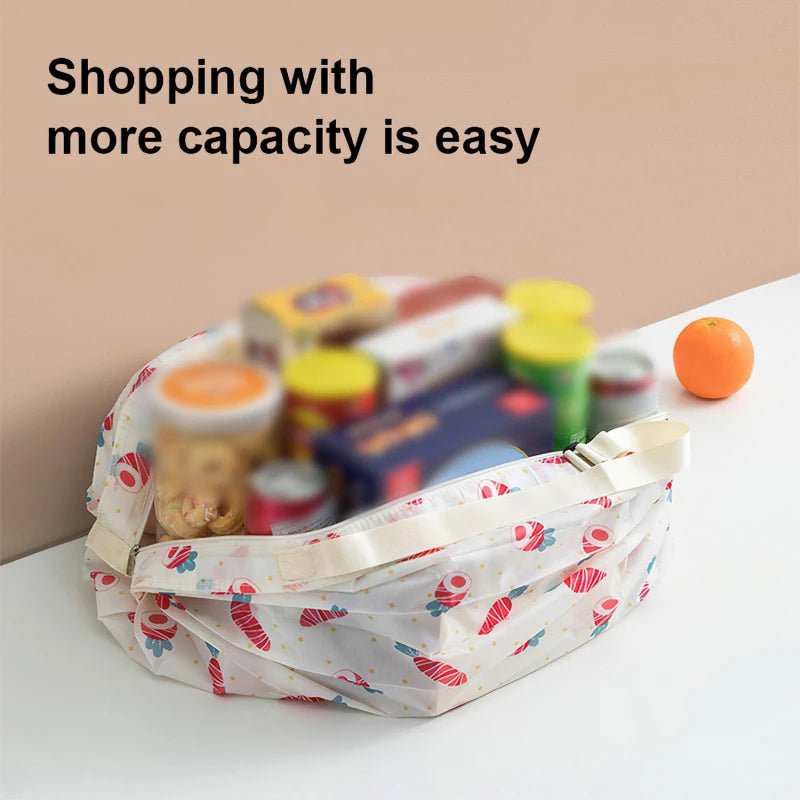 1pc Foldable Shopping Bags Foldable Storage Bag With Handle Portable Travel Camouflage Handbags Large Capacity Nylon Bag