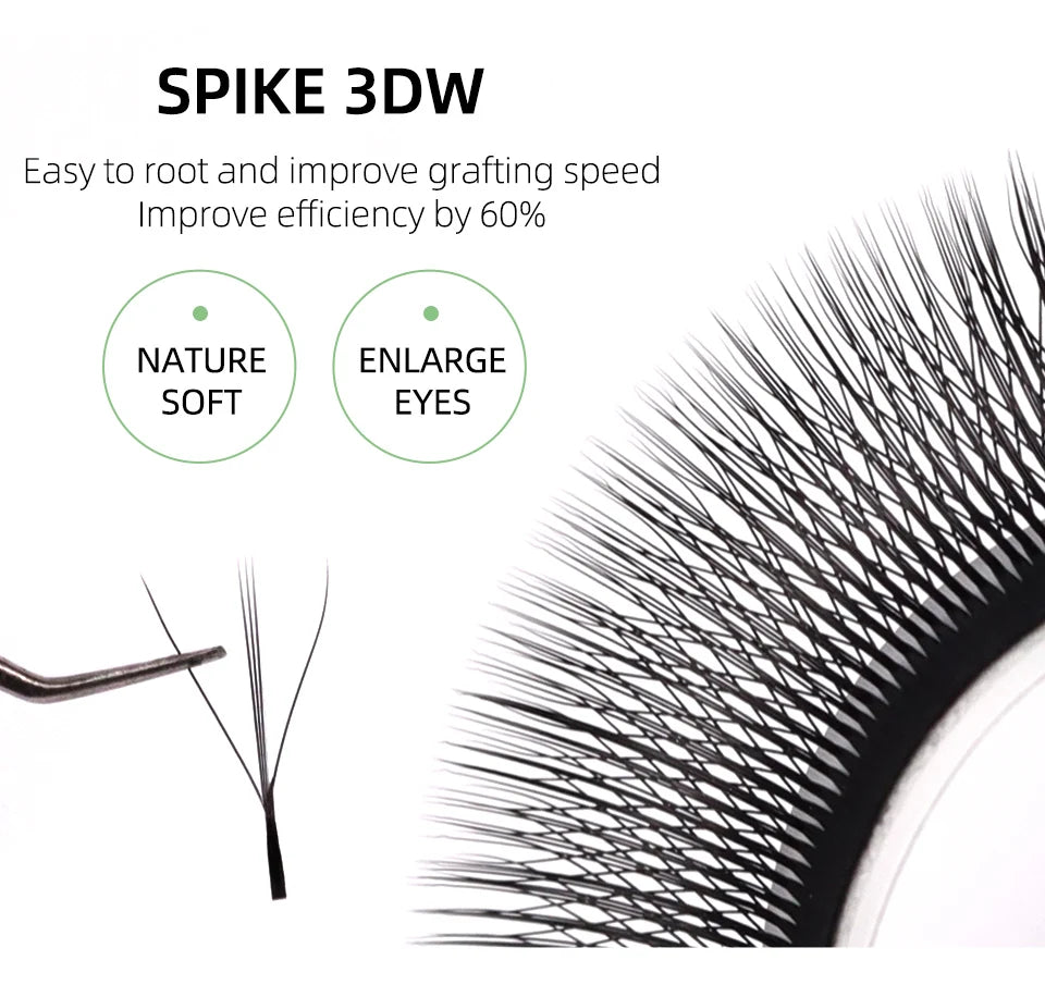 NEW U-Shaped 3D 4D 5D Eyelash Extension Faux Mink Premade Fans Lashes Easy to Apply 3D Volume Hand Woven U Shape W Style Eyelash