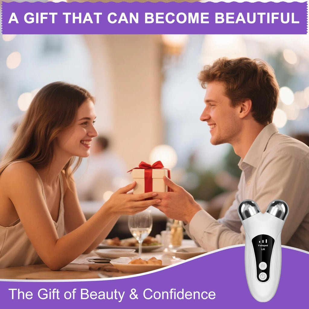 Face Microcurrent Massager Vibrator - Skin Beauty Equipment Visage Vibration Device for Facial Skin Care