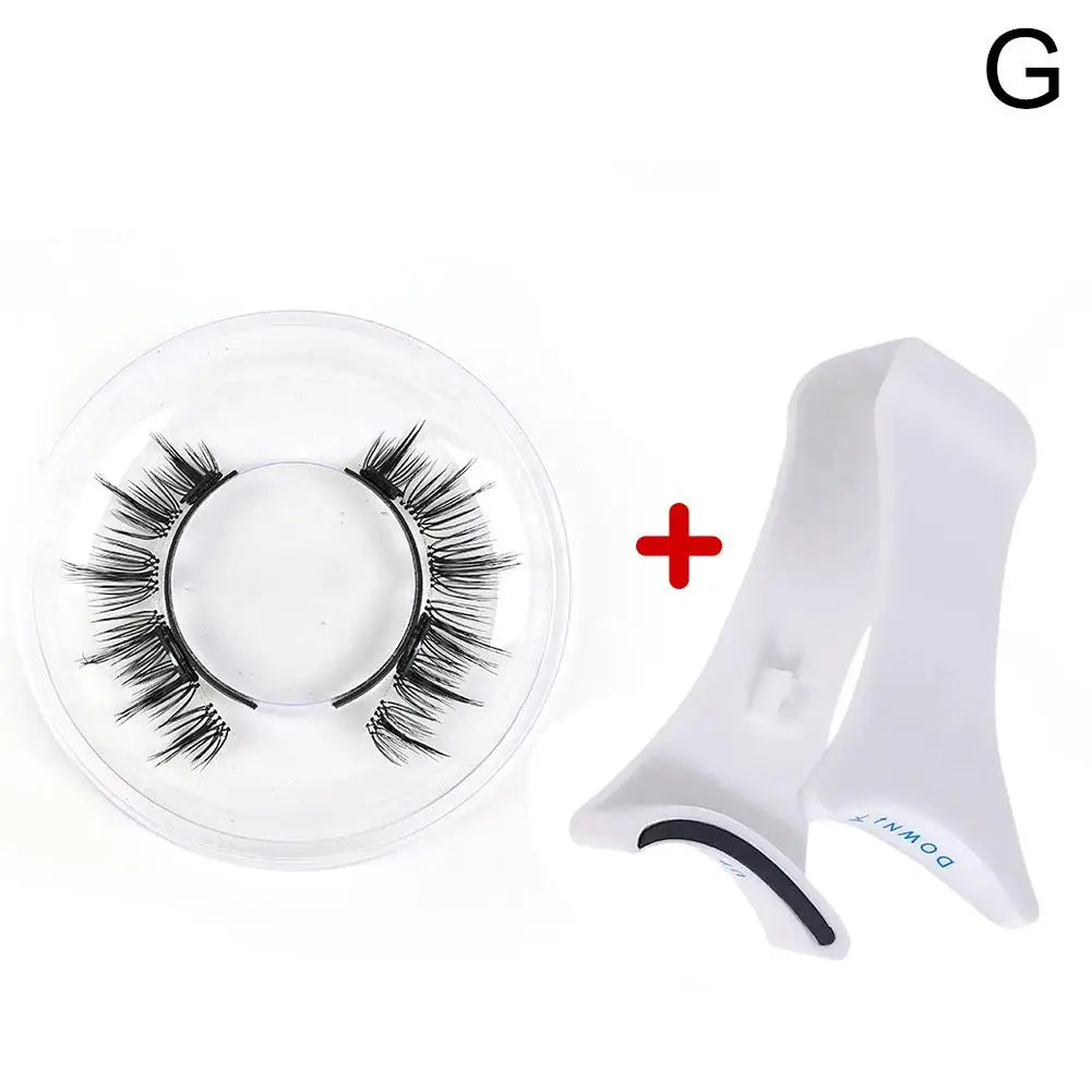 Magnetic Eyelashes Handmade 3D Natural Magnetic False Eyelashes Reusable Magnetic Eyelashes Tweezers Set For Women