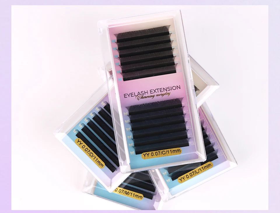 NEW U-Shaped 3D 4D 5D Eyelash Extension Faux Mink Premade Fans Lashes Easy to Apply 3D Volume Hand Woven U Shape W Style Eyelash