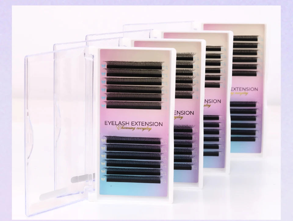 NEW U-Shaped 3D 4D 5D Eyelash Extension Faux Mink Premade Fans Lashes Easy to Apply 3D Volume Hand Woven U Shape W Style Eyelash