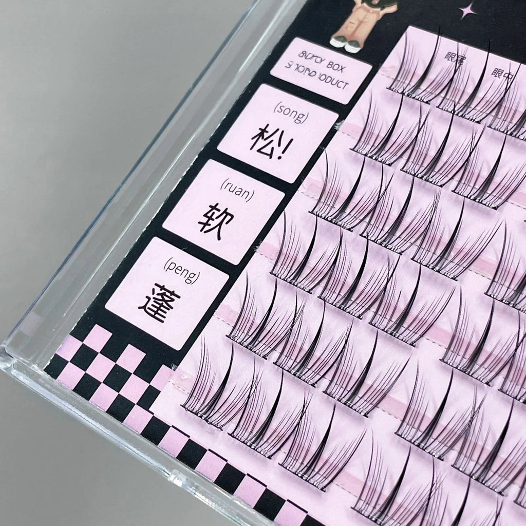 Korean Wispy Lash Extension Segmentation Natural Lash Extension for Daily Life Or Kpop Girls Cosplay Makeup