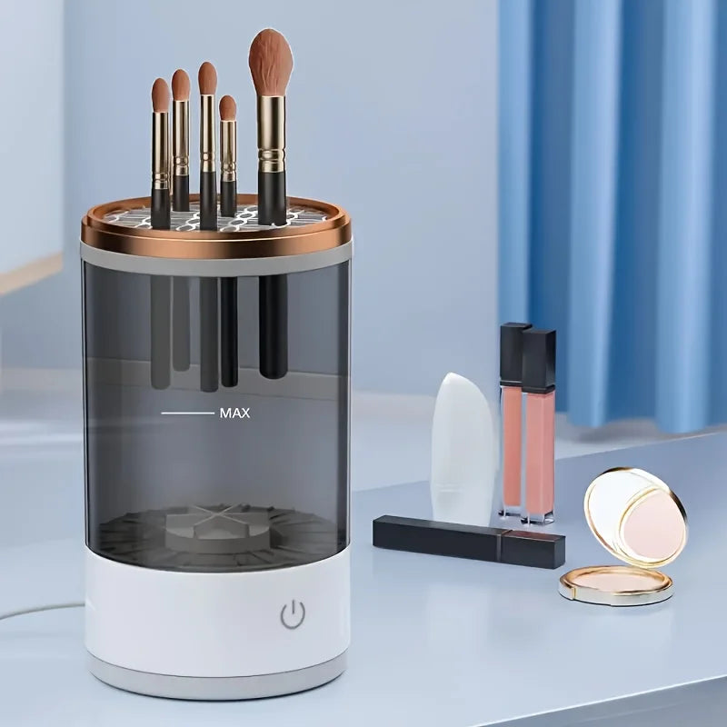 USB Powered Makeup Brush Cleaner, Odorless, Battery-Free, Essential Beauty Tool Accessory, Brush Washer and Dryer, Plug-and-Play