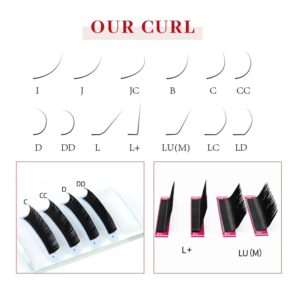 NEW U-Shaped 3D 4D 5D Eyelash Extension Faux Mink Premade Fans Lashes Easy to Apply 3D Volume Hand Woven U Shape W Style Eyelash