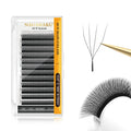 NAGARAKU 4D W Shape Lashes Hand Waved Premade Bloom Fans Mesh Eyelash Extensions Natural Soft Light Individual Matte Dense