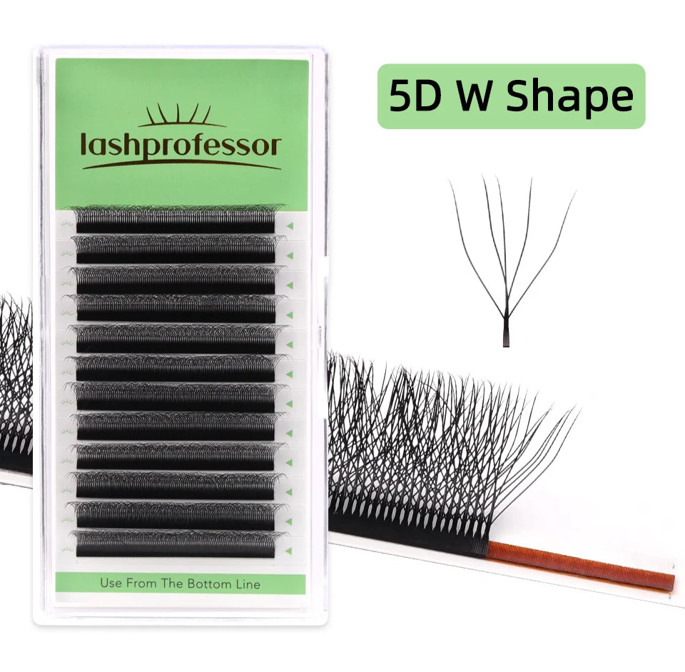 NEW U-Shaped 3D 4D 5D Eyelash Extension Faux Mink Premade Fans Lashes Easy to Apply 3D Volume Hand Woven U Shape W Style Eyelash