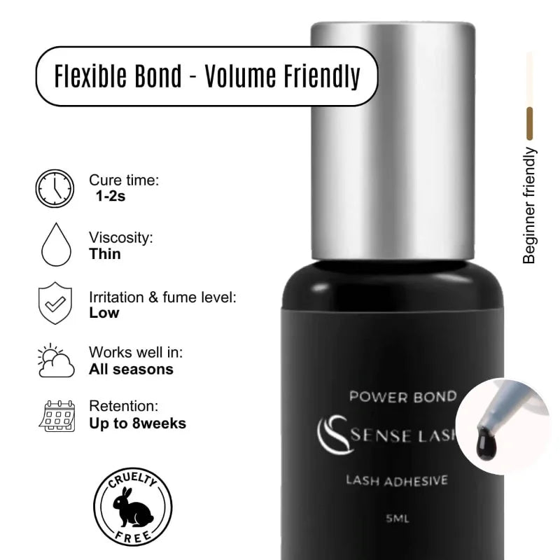 SENSE LASHES 10pcs Premium Adhesive Make Lashes Dried After Eyelash Extensions Glue Suitable for All Eyelash Extension