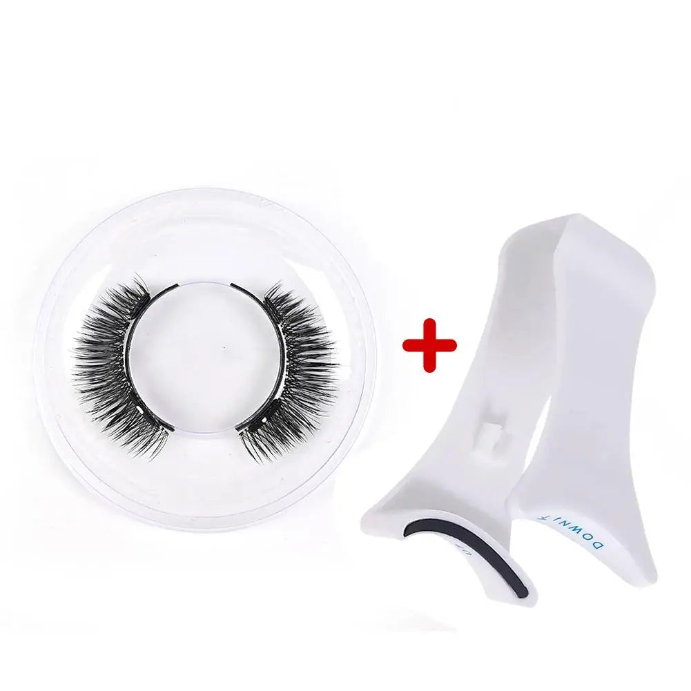 Magnetic Eyelashes Handmade 3D Natural Magnetic False Eyelashes Reusable Magnetic Eyelashes Tweezers Set For Women