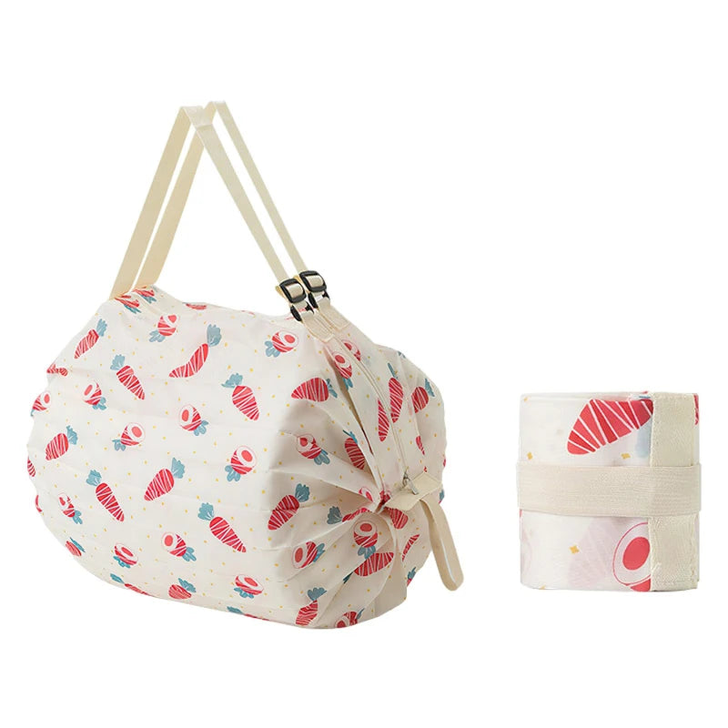 1pc Foldable Shopping Bags Foldable Storage Bag With Handle Portable Travel Camouflage Handbags Large Capacity Nylon Bag
