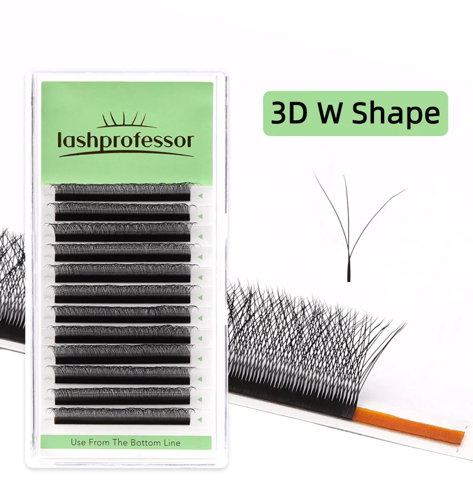NEW U-Shaped 3D 4D 5D Eyelash Extension Faux Mink Premade Fans Lashes Easy to Apply 3D Volume Hand Woven U Shape W Style Eyelash