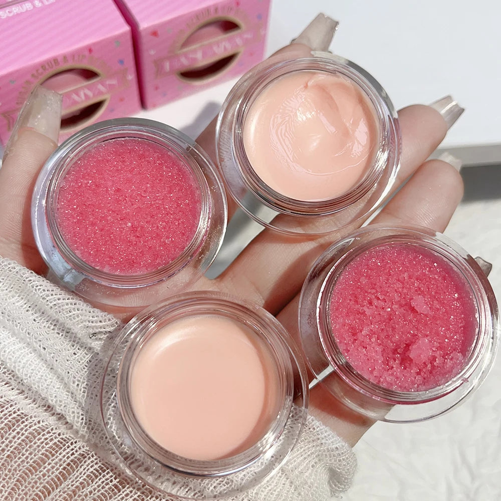 Lip Scrub for Dark Lips Pink Lips Balm Exfoliante Moisturizing Reduce Pigmentation Anti-Cracking Scrub Brighten Massage Cream