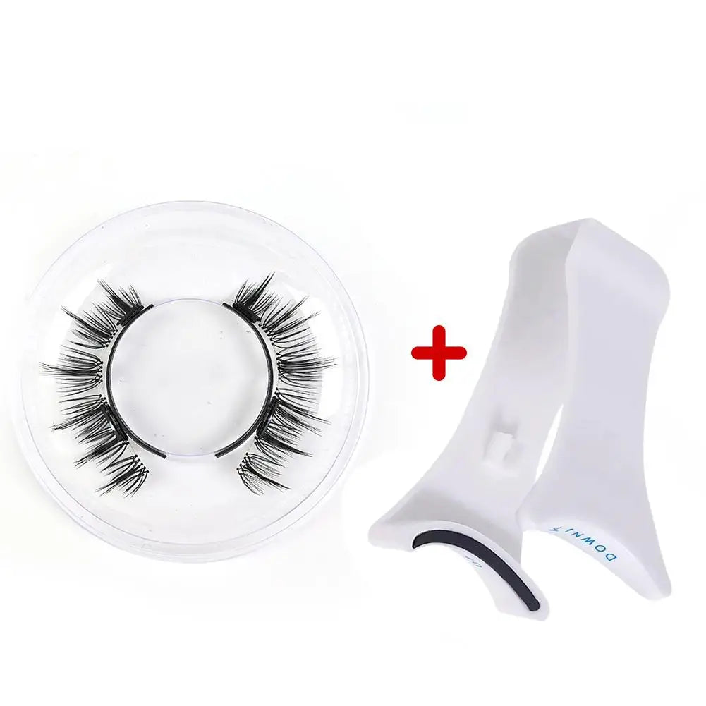 Magnetic Eyelashes Handmade 3D Natural Magnetic False Eyelashes Reusable Magnetic Eyelashes Tweezers Set For Women