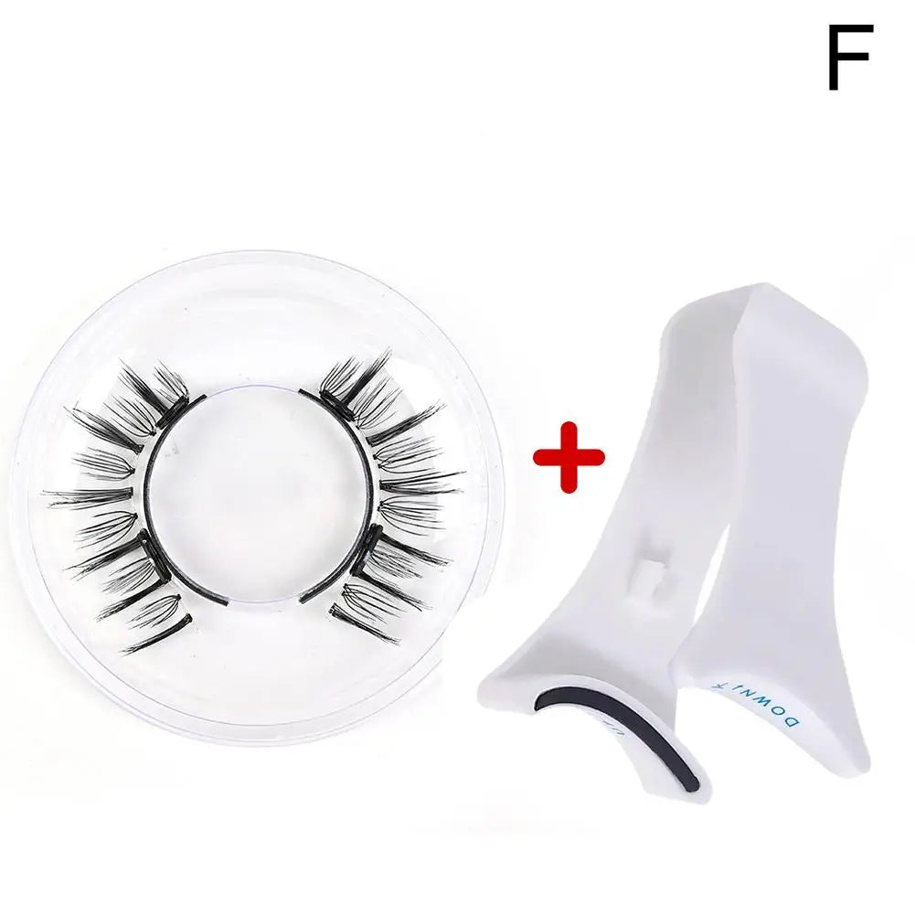 Magnetic Eyelashes Handmade 3D Natural Magnetic False Eyelashes Reusable Magnetic Eyelashes Tweezers Set For Women