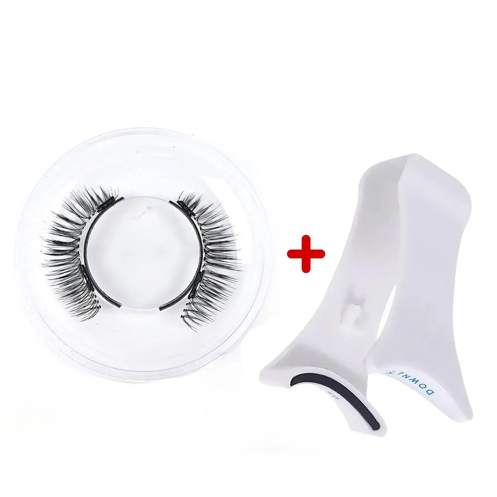 Magnetic Eyelashes Handmade 3D Natural Magnetic False Eyelashes Reusable Magnetic Eyelashes Tweezers Set For Women