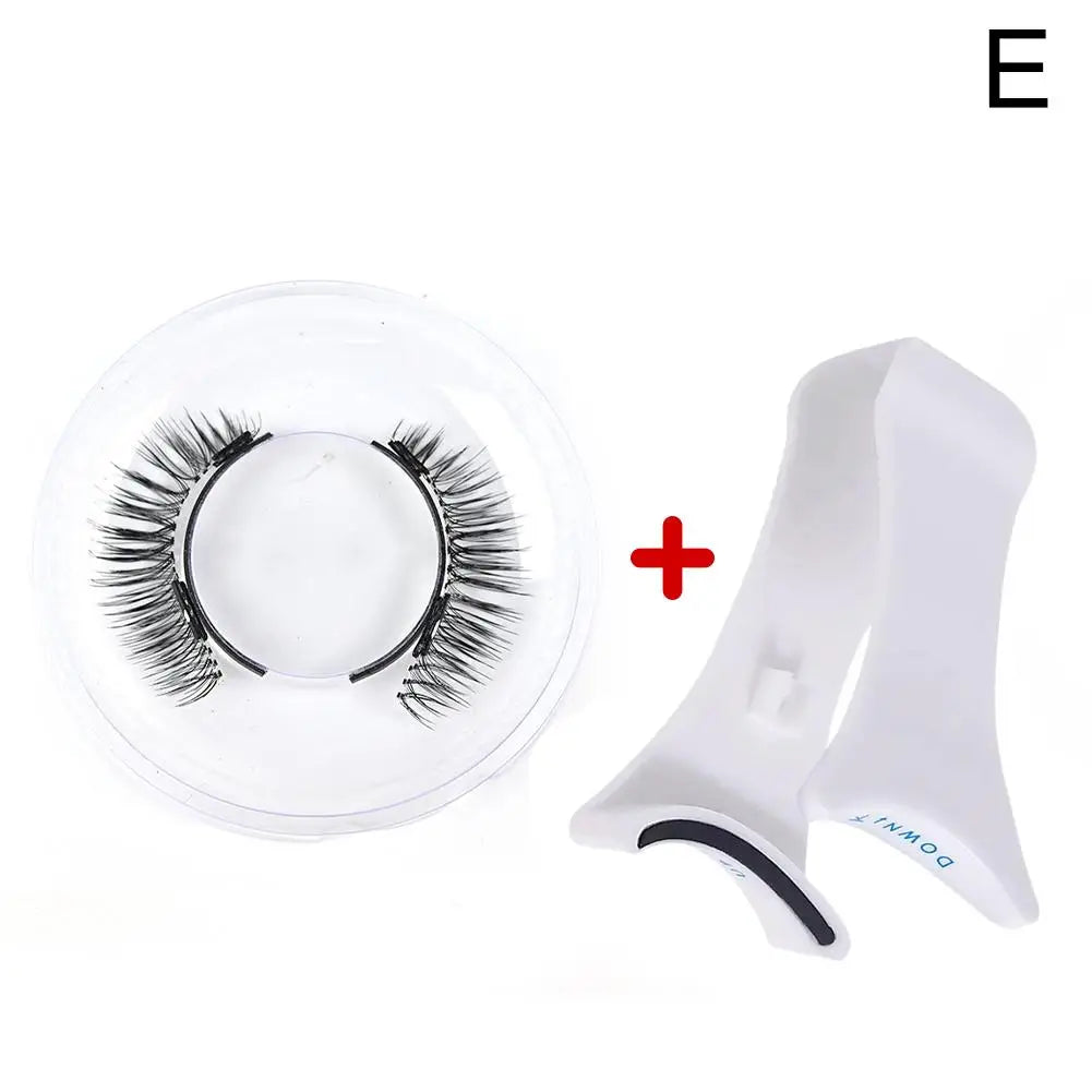Magnetic Eyelashes Handmade 3D Natural Magnetic False Eyelashes Reusable Magnetic Eyelashes Tweezers Set For Women