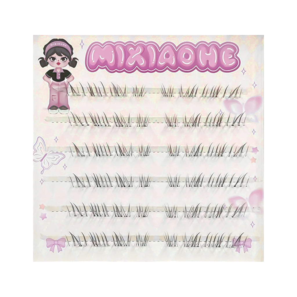 Korean Wispy Lash Extension Segmentation Natural Lash Extension for Daily Life Or Kpop Girls Cosplay Makeup