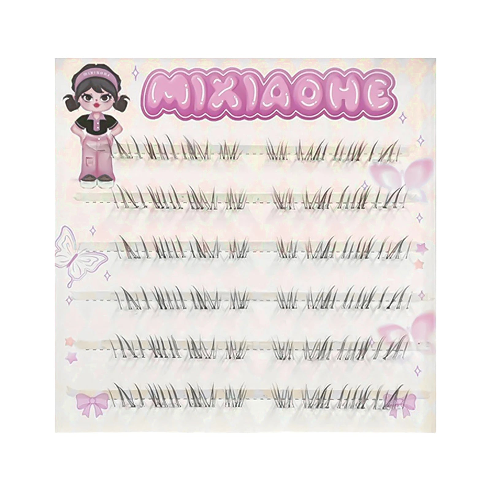 Korean Wispy Lash Extension Segmentation Natural Lash Extension for Daily Life Or Kpop Girls Cosplay Makeup