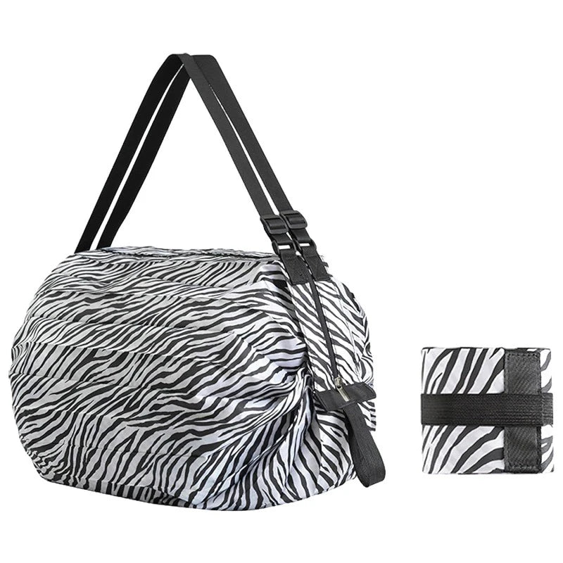 1pc Foldable Shopping Bags Foldable Storage Bag With Handle Portable Travel Camouflage Handbags Large Capacity Nylon Bag