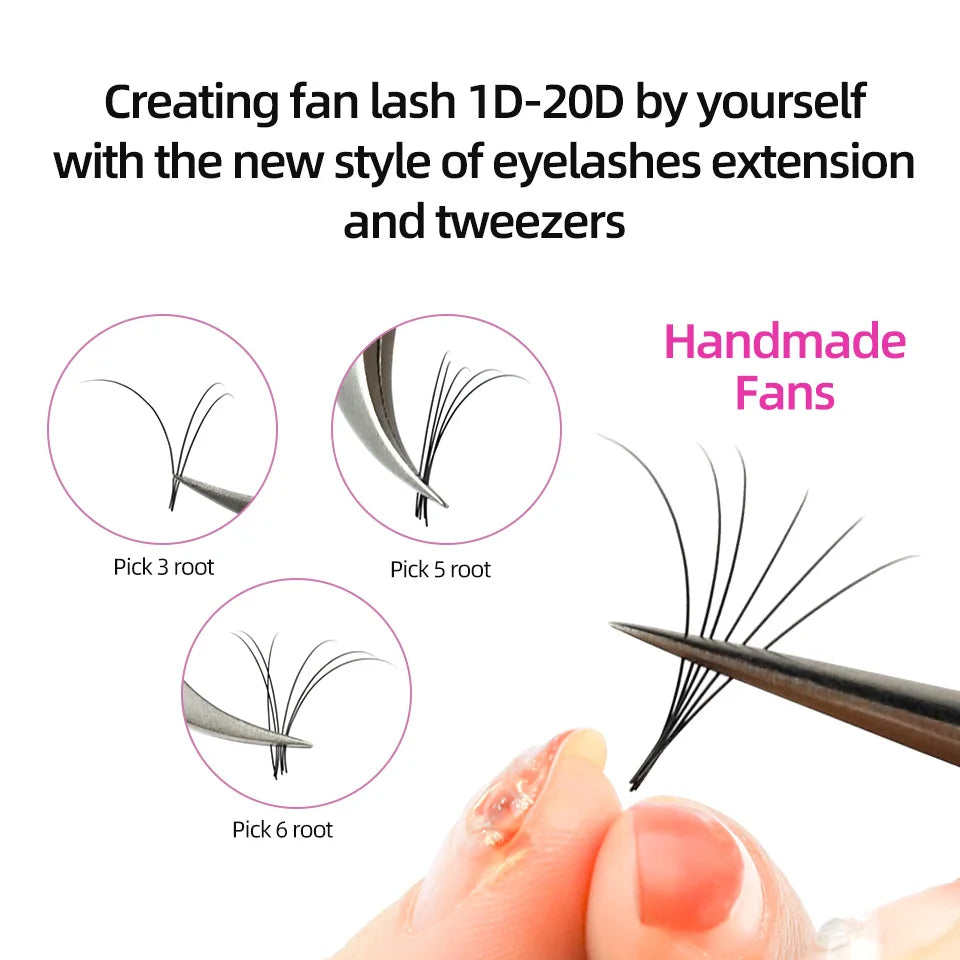 Lashprofessor Individual Eyelash Extension Long Length Classic Lashes Extensions Trays Wholesale Matte Black Soft Mink Faux Lash