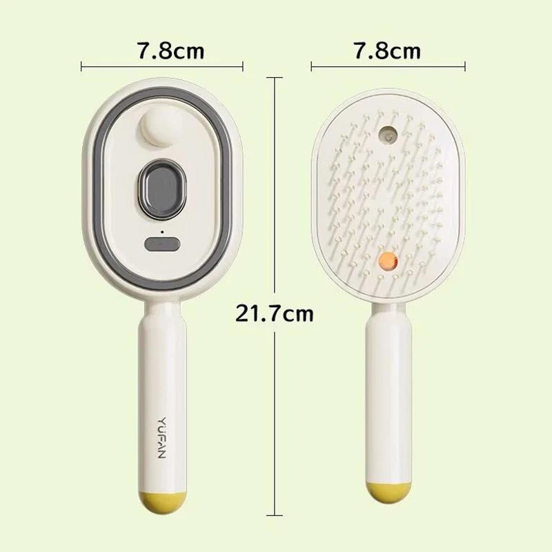 Hair Care Spray Massage Comb Electric Hair Massage Brush with Spray Function Aromatherapy Mist Detangling Anti Static Comb